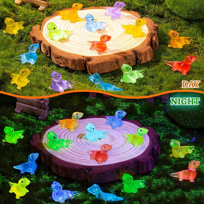 600 Mini Lagartos Luminosos Resina para Musgo Jardín