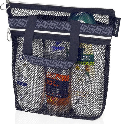 Bolsa ducha malla 10.2x9.9" secado rápido cremallera