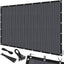 Tela sombra 90% para pérgola 10x20ft azul gris