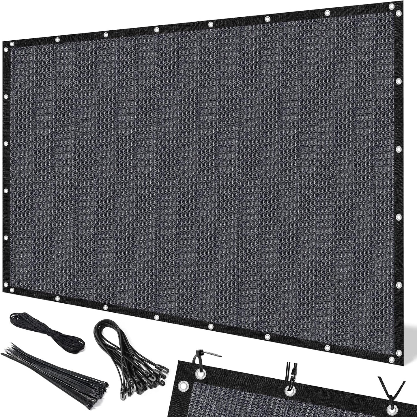 Tela sombra 90% para pérgola 10x20ft azul gris