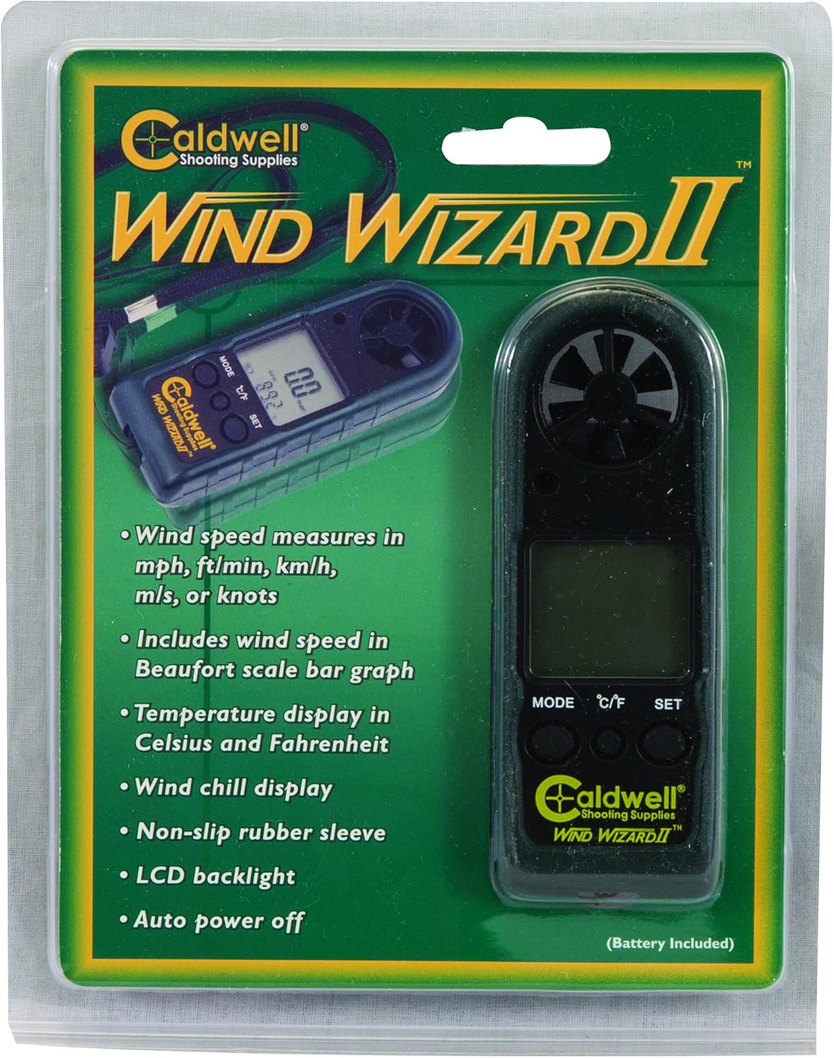 Medidor viento Wind Wizard II con LCD retroiluminada y