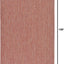 Alfombra transición sólida jaspeada 6x9ft rojo óxido/beige