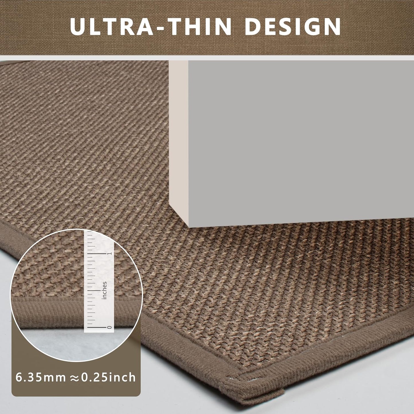 Alfombra baño antideslizante goma 17x24pulg
