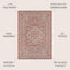 Alfombra exterior 8x10ft textura Sinjuri color rojo/gris
