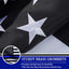 Bandera azul estrellas 4x6ft nailon con ojales latón