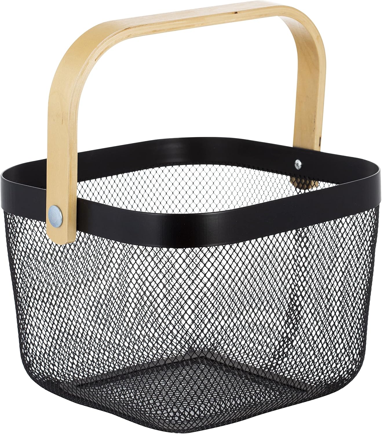 Cesta ducha multiusos malla gris mango bambú negro
