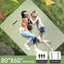 Manta picnic al aire libre 80x60pulg impermeable plegable verde