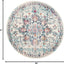 Tapete redondo Madison bohemio elegante 8ft crema/azul