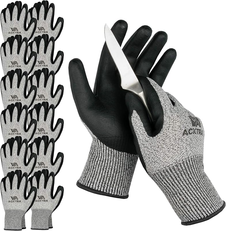 Guantes seguridad cortes nivel 5 12 pares