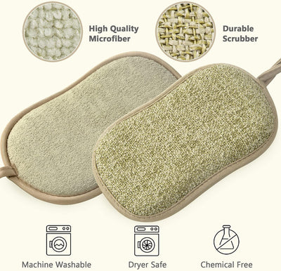 Esponjas microfibra reutilizables 6 pzas antiarañazos
