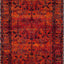 Alfombra persa 2'7x5' naranja alta tracción