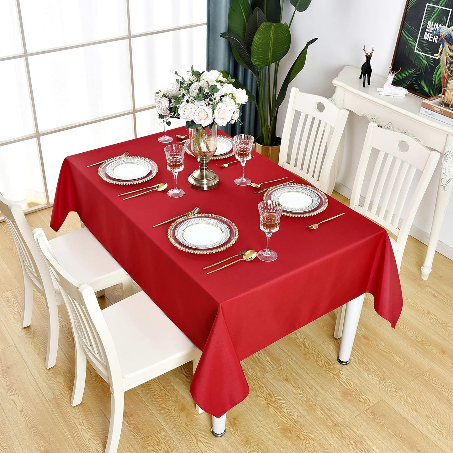 Mantel rectangular poliéster 210 GSM impermeable para fiestas