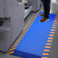 Alfombrilla antifatiga 20x32pulg azul borde amarillo