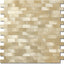 Papel pelar y pegar para cocina y chimenea dorado 10 hojas