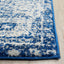 Alfombra sala estilo shabby chic 3x5ft azul marino