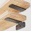 6 Soportes Flotantes 4pulg Madera Diseño Oculto