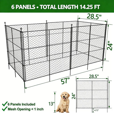 6 Paneles Protectores Plantas 14.26ft x 24pulg Cercas Elevadas