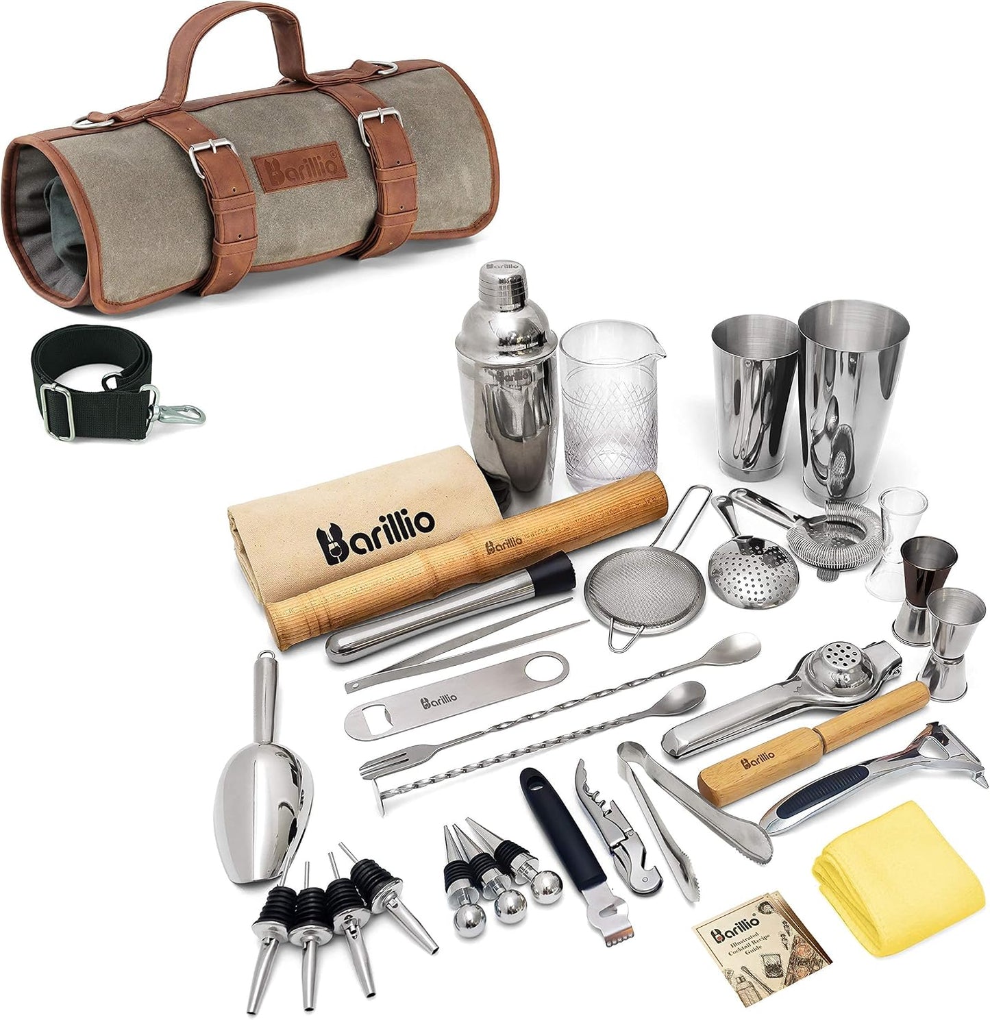Juego coctelera bolsa camarero viaje herramientas barra