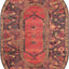 Alfombra quepos tribal oval 4'1x6'1 multi/negro