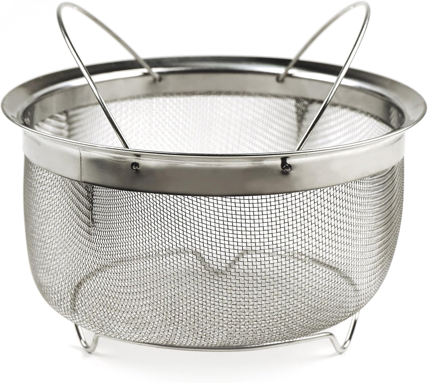 Cesta coladora malla asas plegables 3qt para pasta freír ensaladas