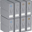 8 Cubos Almacenamiento Plegables Sábanas Gris