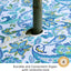 Mantel cuadrado 60x60" estampado flores cremallera