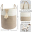 Cesta cuerda algodón 38x51cm para ropa sucia baño y bebé