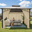 6 Pzas Cortinas impermeables patio 110x84pulg