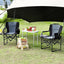 2 Sillas Campamento Plegables Adultos 400lb con Mesa