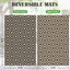 Alfombra impermeable exterior 5x8ft reversible negro beige