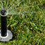 Cuerpo aspersor 4 pulg comp 40 PSI para riego césped tapa gris