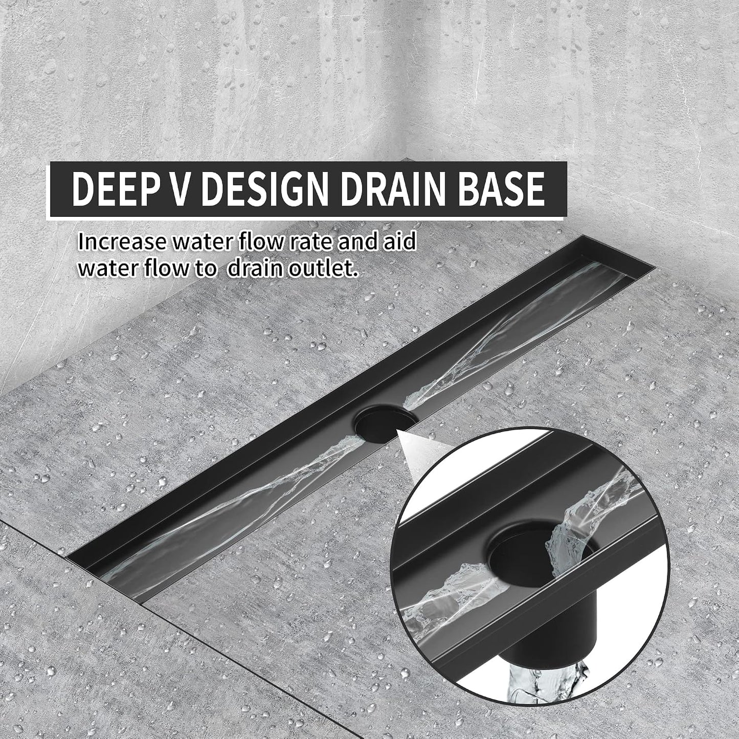 Drenaje ducha rectangular 36pulg acero inox 51l/min