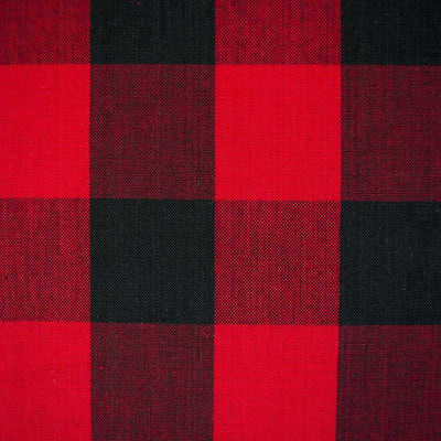 Mantel redondo Buffalo Check 70pulg rojo y negro