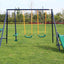 Set columpio metal con tobogán