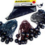 Cuerdas elásticas con bolas set 60 negras 5.5-3.5"