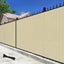 Valla privacidad 6x12ft malla beige 90% bloqueo