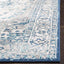 Alfombra pasillo 2x6ft gris claro diseño medallón