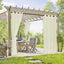 2 Cortinas impermeables para exteriores patio cenador