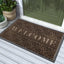 Tapete bienvenida antiderrap exterior 36x24pulg marrón