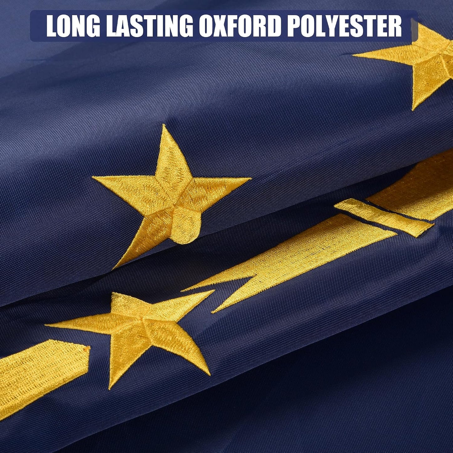 Bandera Indiana 3x5ft bordada poliéster resistente