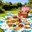 Manta picnic impermeable 80x80pulg plegable para 6-8 adultos