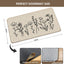 Tapete rústico flores 17x30" decorativo hogar patio