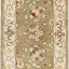 Alfombra lana tradicional oriental 2'3"x10' color salvia