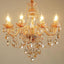 Candelabro de velas K9 8 luces cristal moderno para comedor