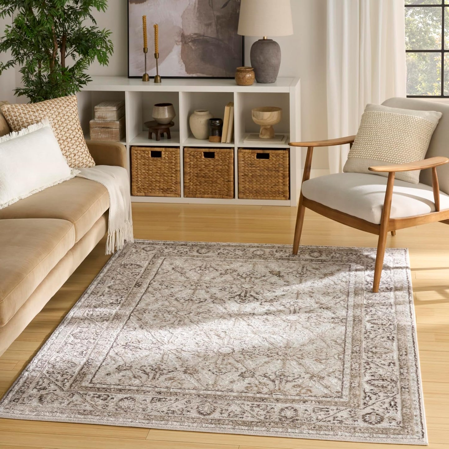 Alfombra 4x6ft para dormitorio sala comedor cocina