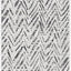 Alfombra pasillo Courtyard 2.3x8ft gris y negro lavable