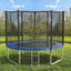 Trampolín exterior con red 8-15 pies aro baloncesto