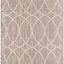 Alfombra rectangular 2x3ft 1" gris claro y marfil