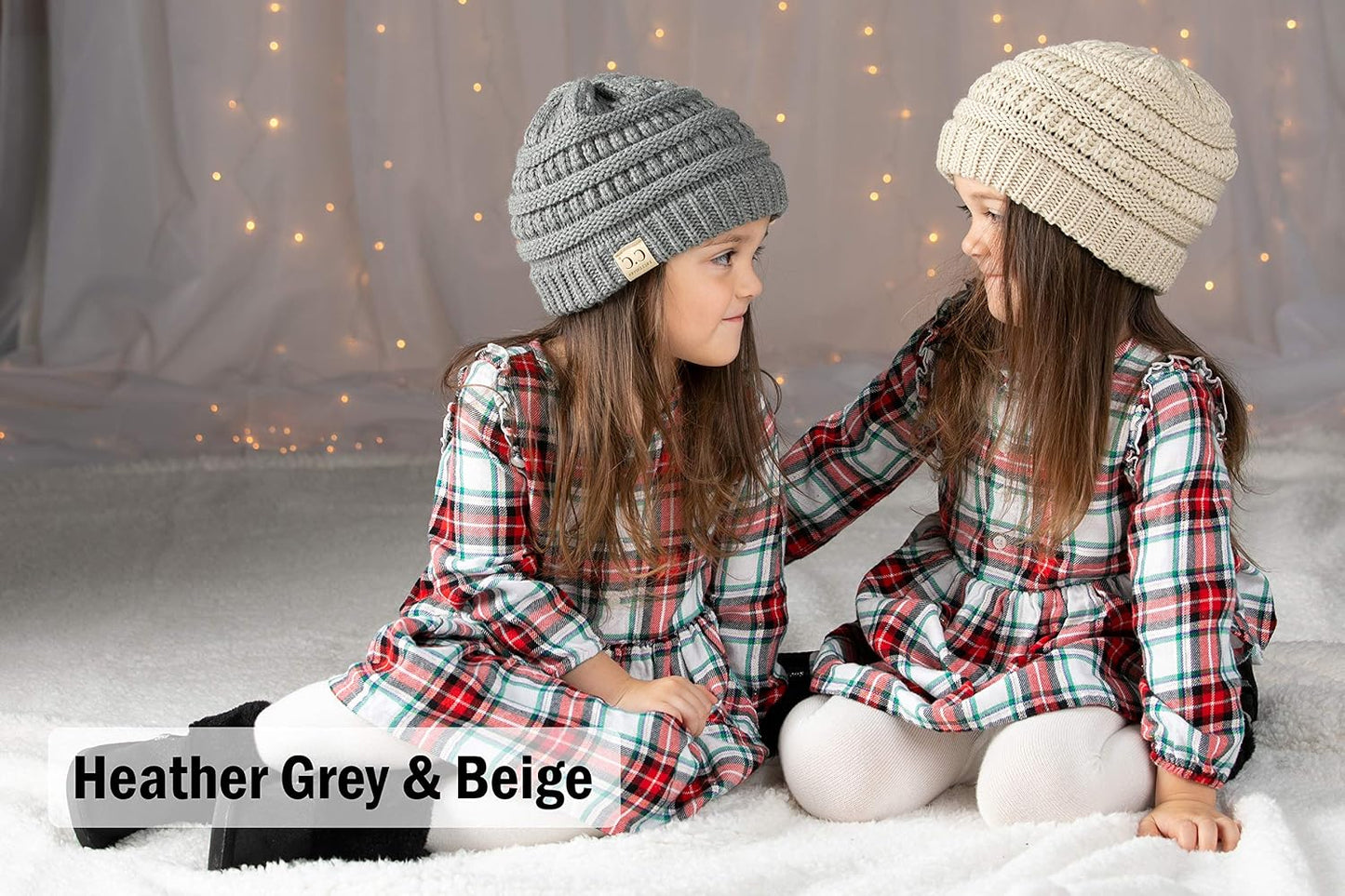 Gorro invierno niños 1-4 años punto suave cálido