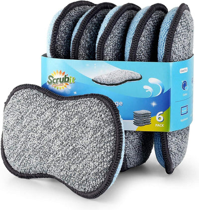 Esponjas microfibra antiarañazos para cocina set 6